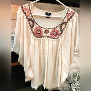 Womens sheer blouse